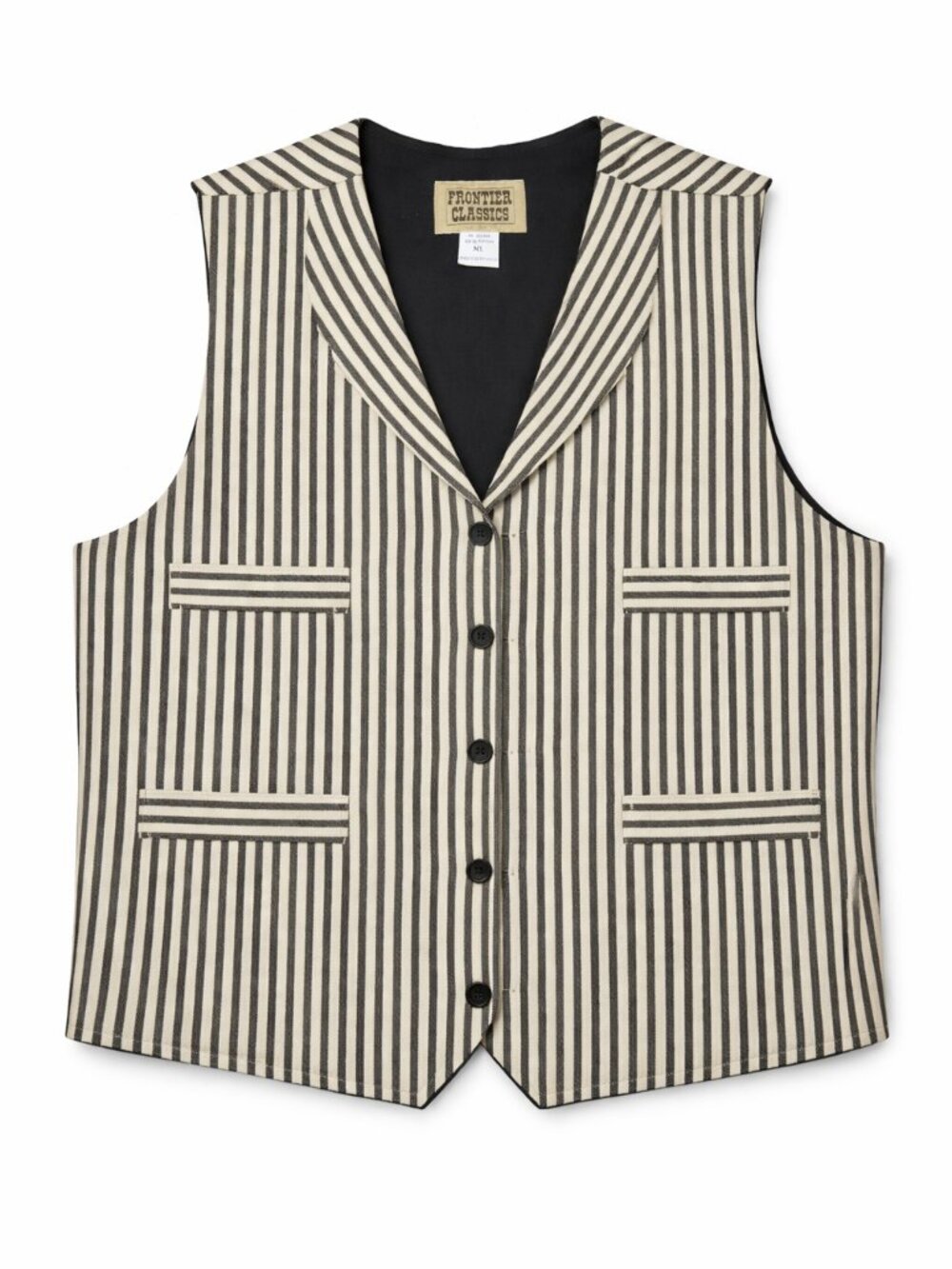 Frontier Classics railroad Summerhill stripe western-style vest XL